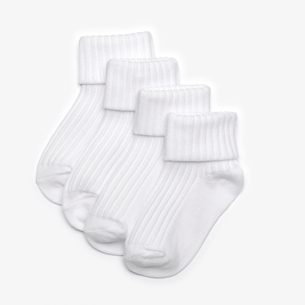 White Socks 4 Pack 6-12 Months White | Clarks