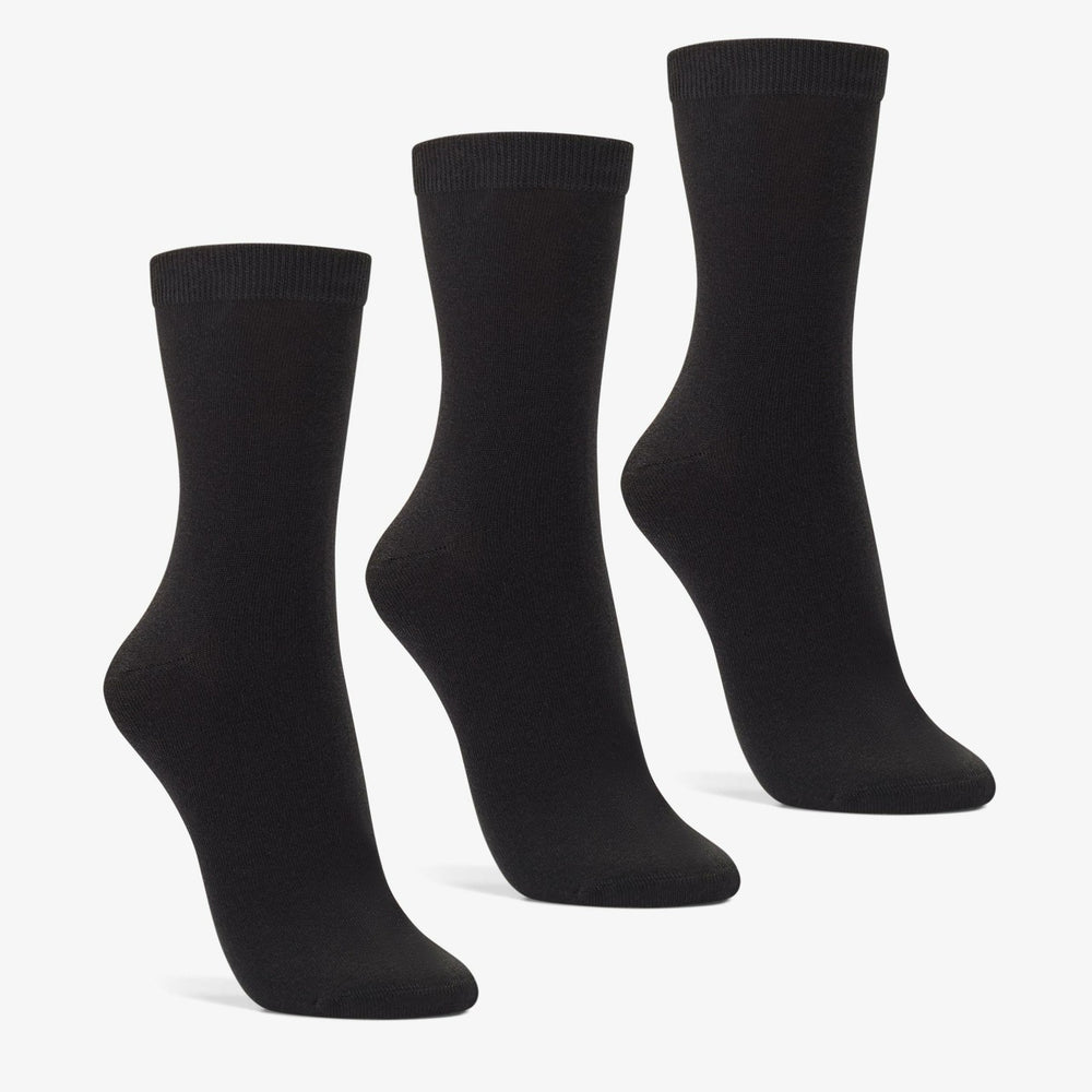 3 Pack Socks Size 2-8 Black Black | Clarks
