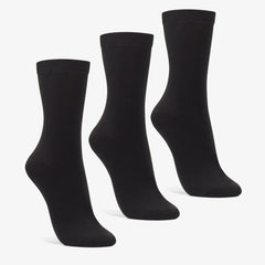 3 Pack Socks Size 2-8 Black Black | Clarks