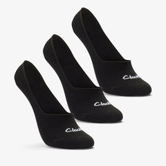 Sock Liners 3 Pack Size 2-8 Black Black | Clarks For Sale