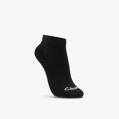 Ankle Socks 3 Pack Size 2-8 Black Black | Clarks Sale