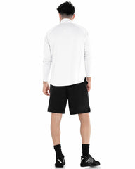 K-Swiss 1/4 ZIP L/S White | Men Tennis & Pickleball