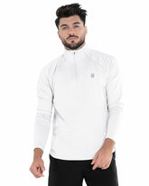 K-Swiss 1/4 ZIP L/S White | Men Tennis