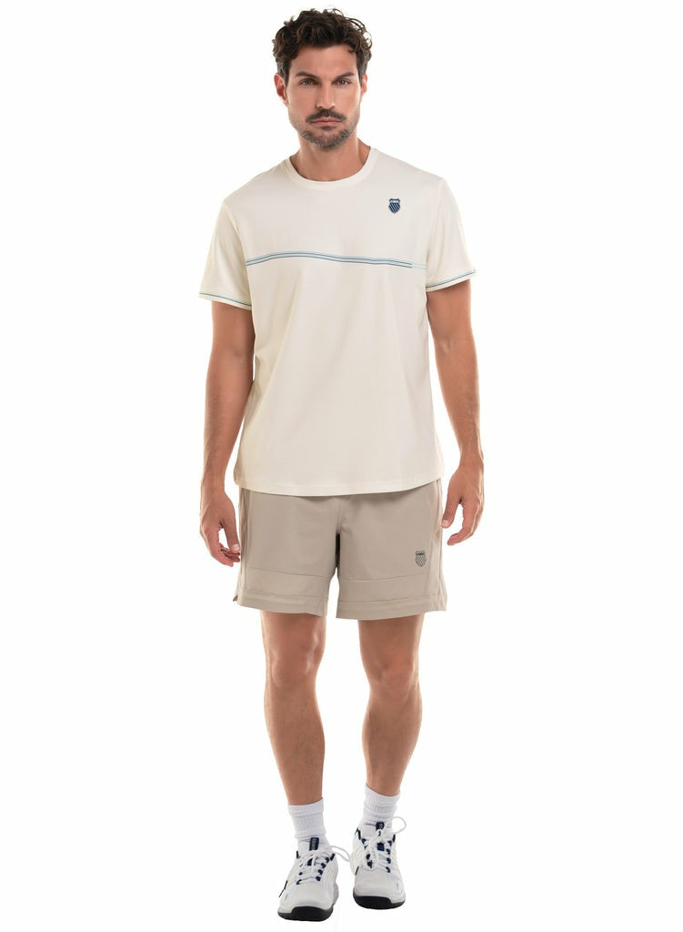 K-Swiss CAPRI WAVE T-SHIRT S/S Star White | Men Tennis & Pickleball