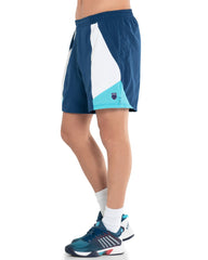 K-Swiss COLOR BLOCK SHORT-7 Cyan | Men Tennis