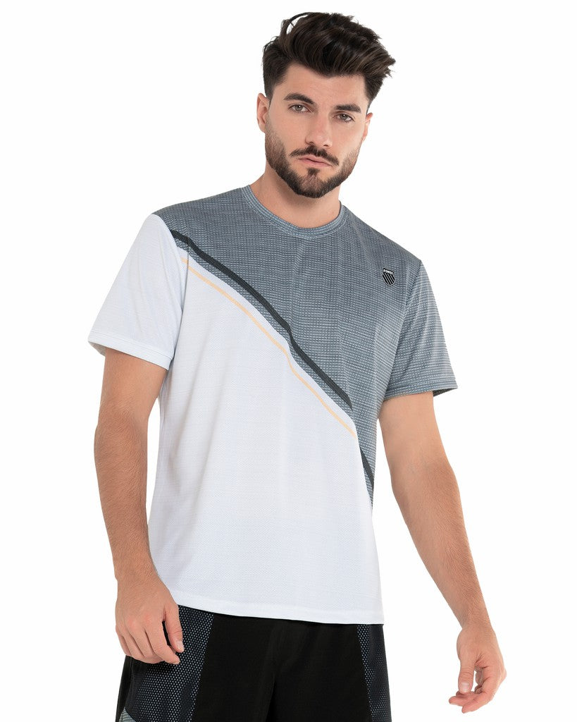 K-Swiss COLOR BLOCK S/S Gray | Men T-Shirts & Tops
