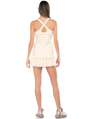 K-Swiss CROSS COURT TANK Cream | Women Tennis & Pickleball