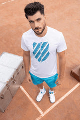 K-Swiss ELECTRIC LOGO S/S White | Men Tennis & Pickleball