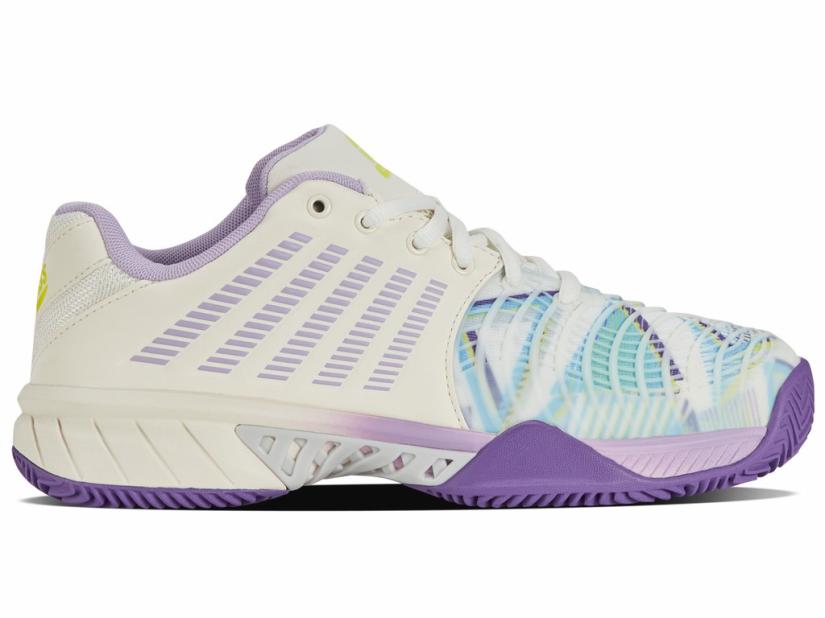 K-Swiss EXPRESS LIGHT 3 PADEL Snow White/purple Heart/evening Primrose | Women Padel