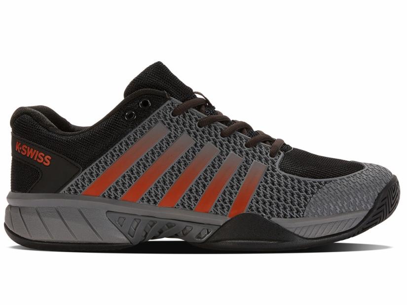 K-Swiss EXPRESS LIGHT PICKLEBALL Steel Gray/jet Black/spicy Orange | Men Pickleball