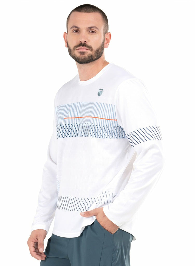 K-Swiss INFINITY L/S White | Men T-Shirts & Tops