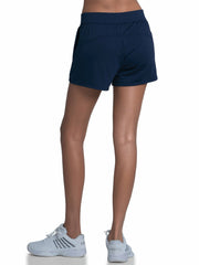 K-Swiss PIQUE SHORT-4" Peacoat | Women Shorts & Pants
