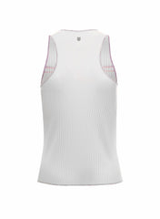 K-Swiss SCULPT PLEATED TANK White Angel | Women T-Shirts & Tops
