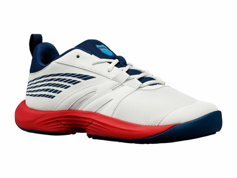 K-Swiss SPEEDTRAC Blanc De Blanc/ Blue Opal /lollipop | Kids Tennis