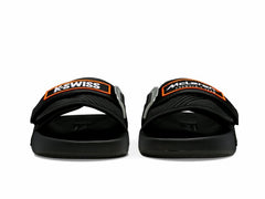K-Swiss STRAP SANDAL X MCLAREN Black/papaya | Women Slides & Sandals