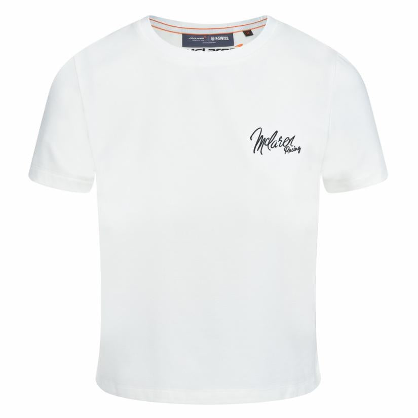 K-Swiss THE MCLAREN CROP White | Women T-Shirts & Tops
