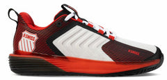 K-Swiss ULTRASHOT 3 Bright White/stretch Limo/high Risk Red | Men Tennis