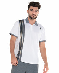 K-Swiss VERTICAL POLO S/S White | Men Tennis & Pickleball
