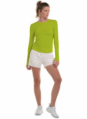 K-Swiss VOLLEY L/S Green Apple | Women T-Shirts & Tops