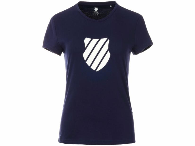 K-Swiss WOMENS LOGO TEE Navy | Women T-Shirts & Tops