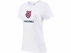 K-Swiss WOMENS PICKLEBALL T-SHIRT White/blue/red | Women Pickleball