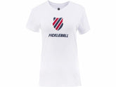 K-Swiss WOMENS PICKLEBALL T-SHIRT White/blue/red | Women Tennis & Pickleball