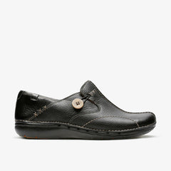 Un Loop Black Leather | Clarks For Sale