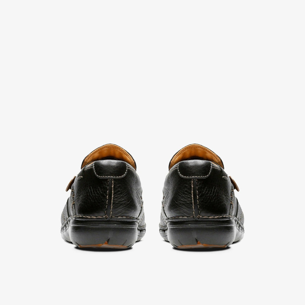 Un Loop Black Leather | Clarks For Sale