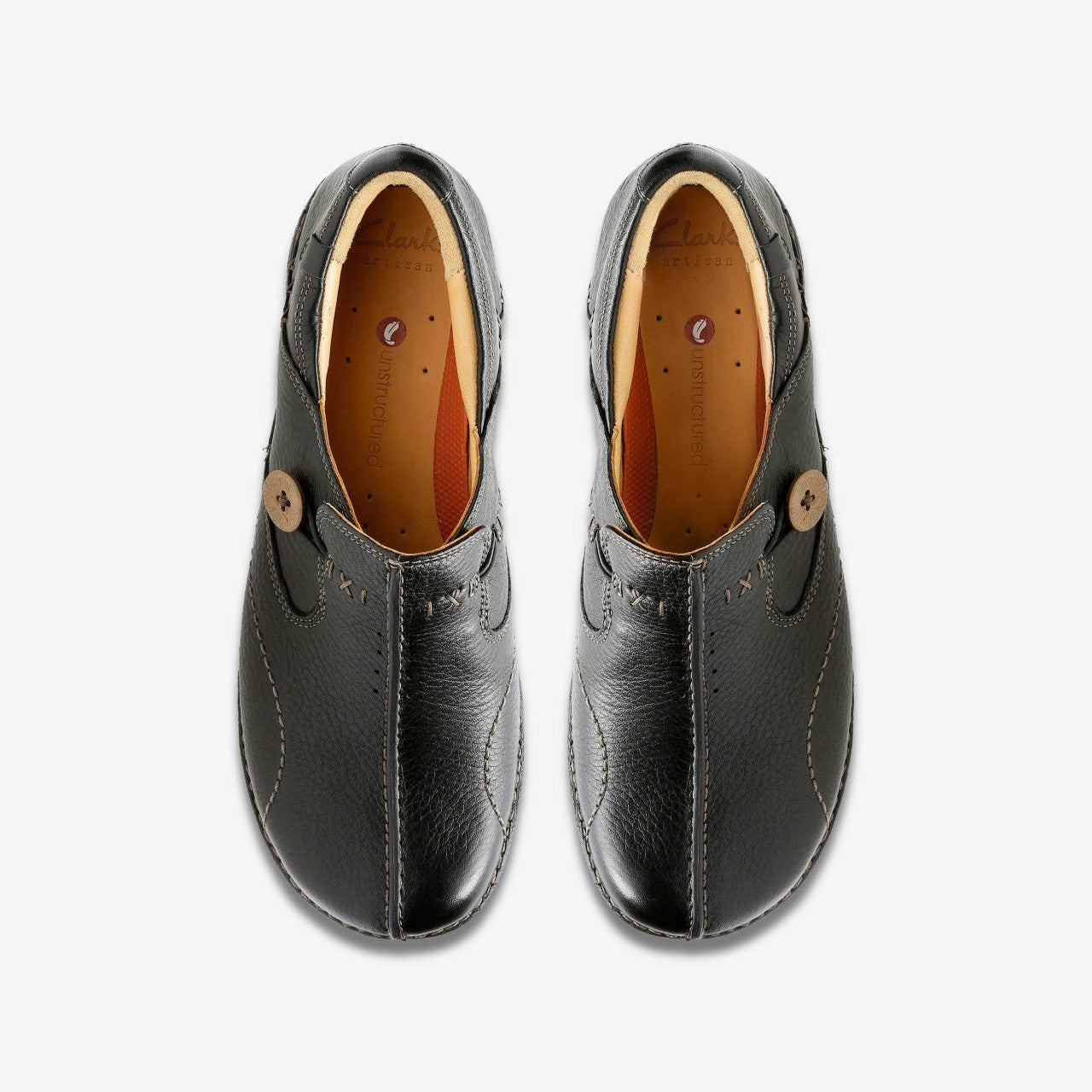 Un Loop Black Leather | Clarks For Sale