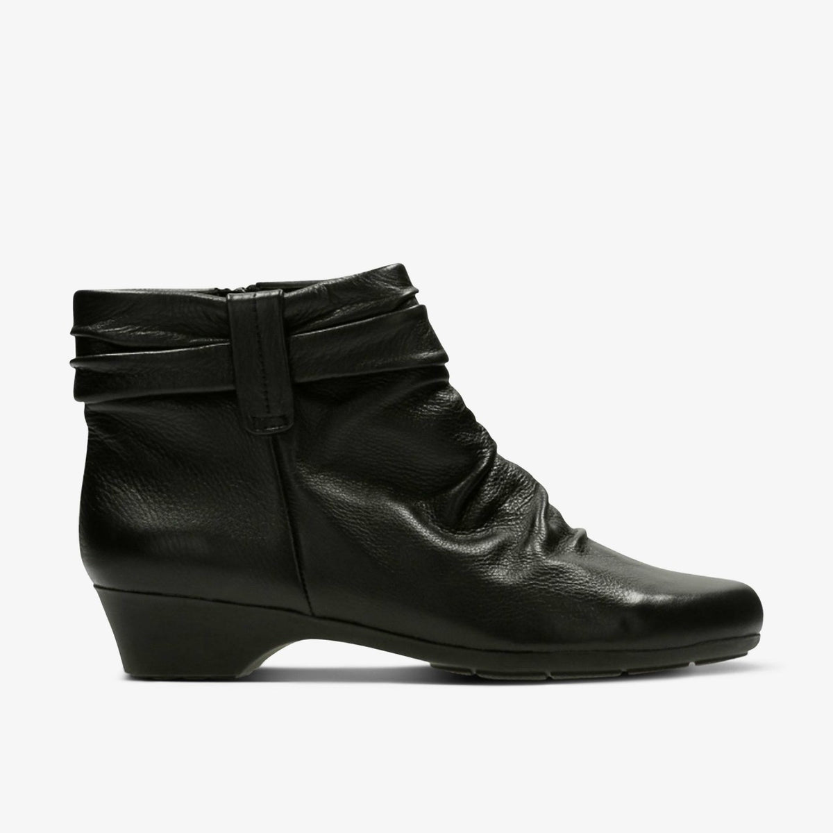 Matron Ella Ankle Boot Black Leather | Clarks