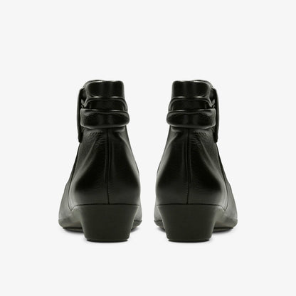 Matron Ella Ankle Boot Black Leather | Clarks
