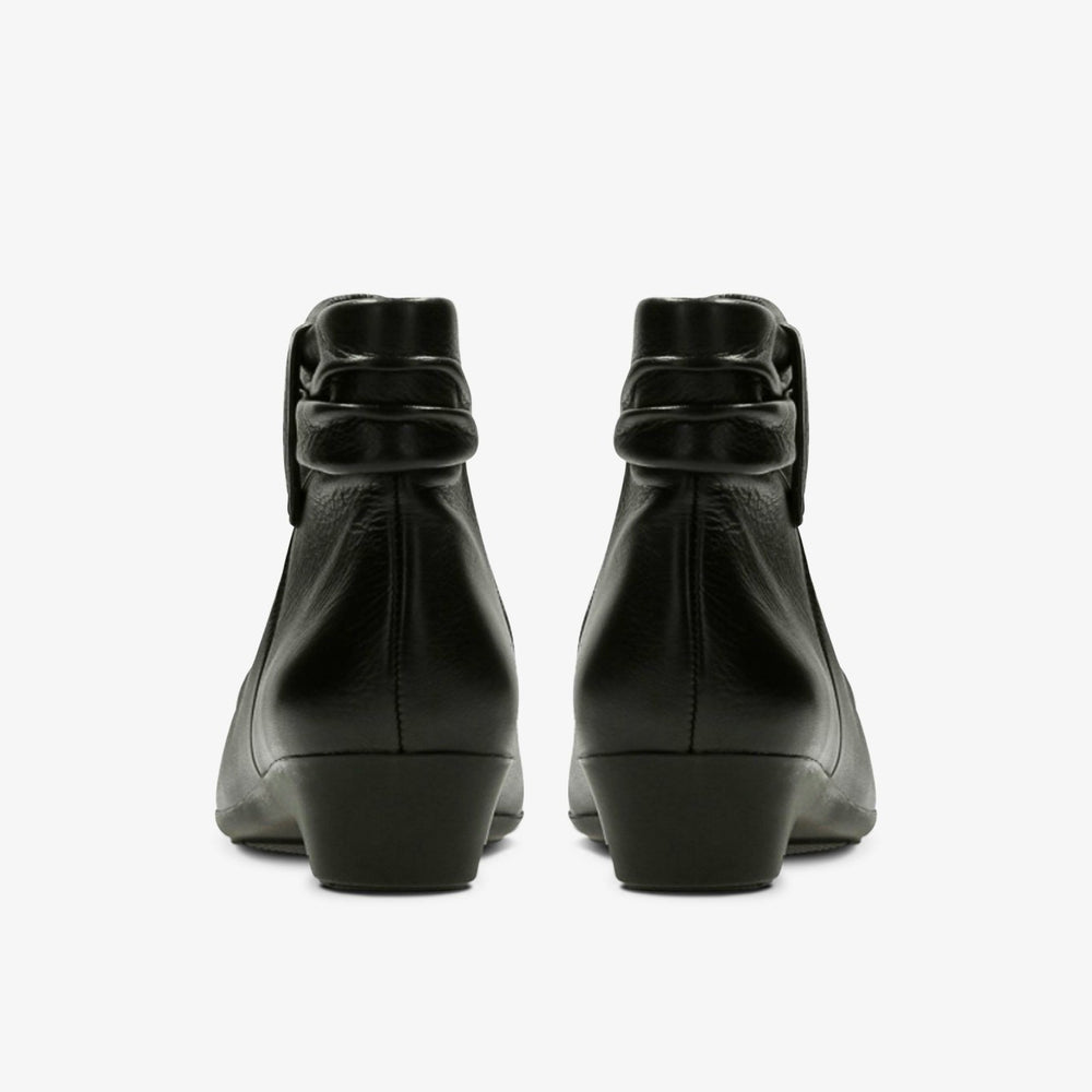 Matron Ella Ankle Boot Black Leather | Clarks