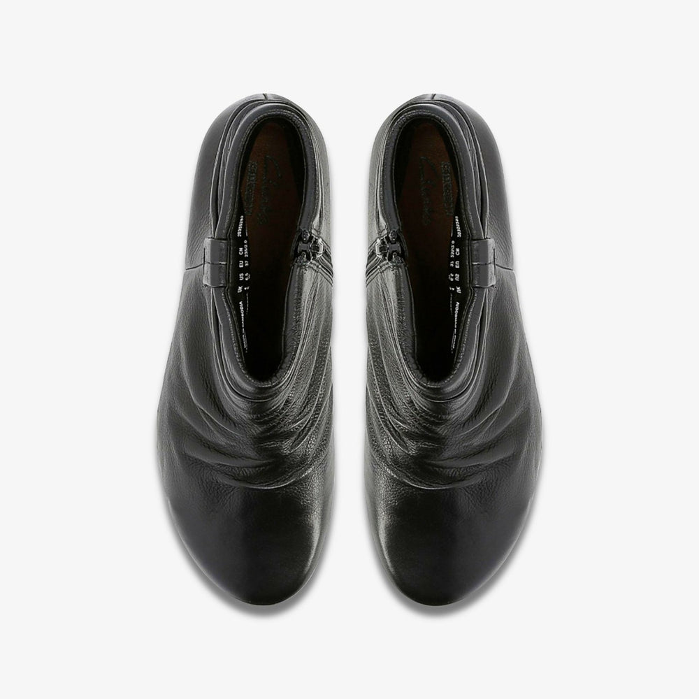 Matron Ella Ankle Boot Black Leather | Clarks