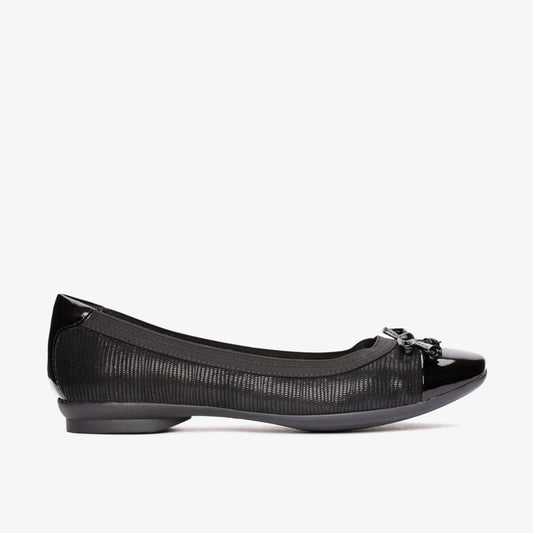 Candra Glow Black Suede | Clarks Discount