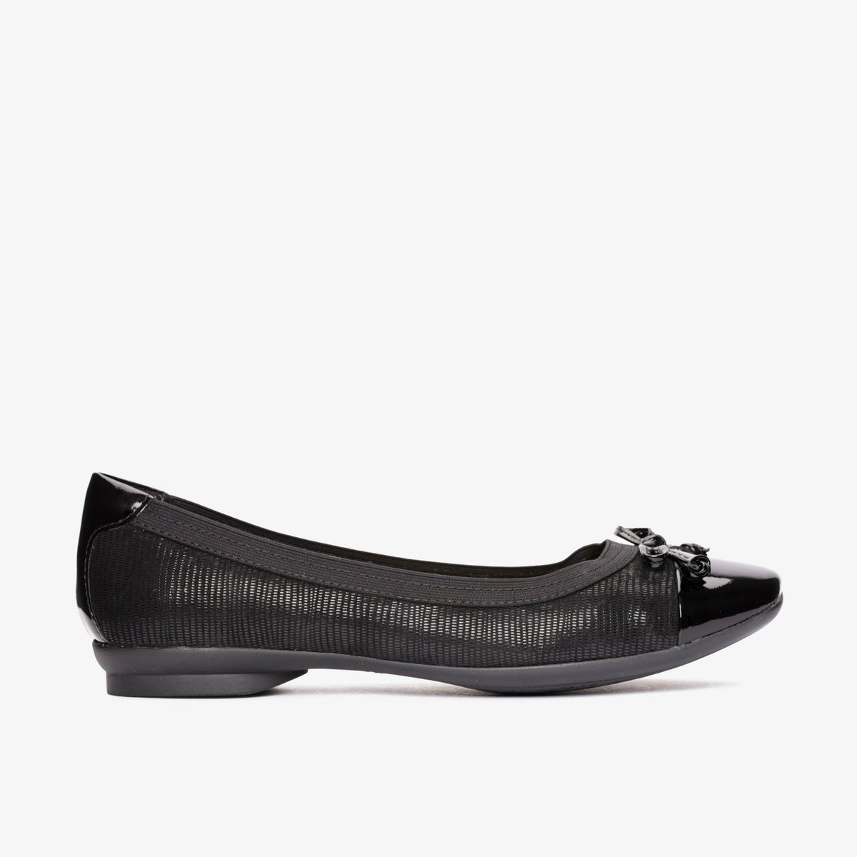 Candra Glow Black Suede | Clarks Discount