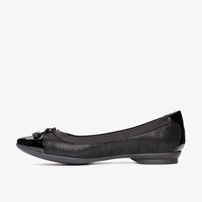 Candra Glow Black Suede | Clarks Discount