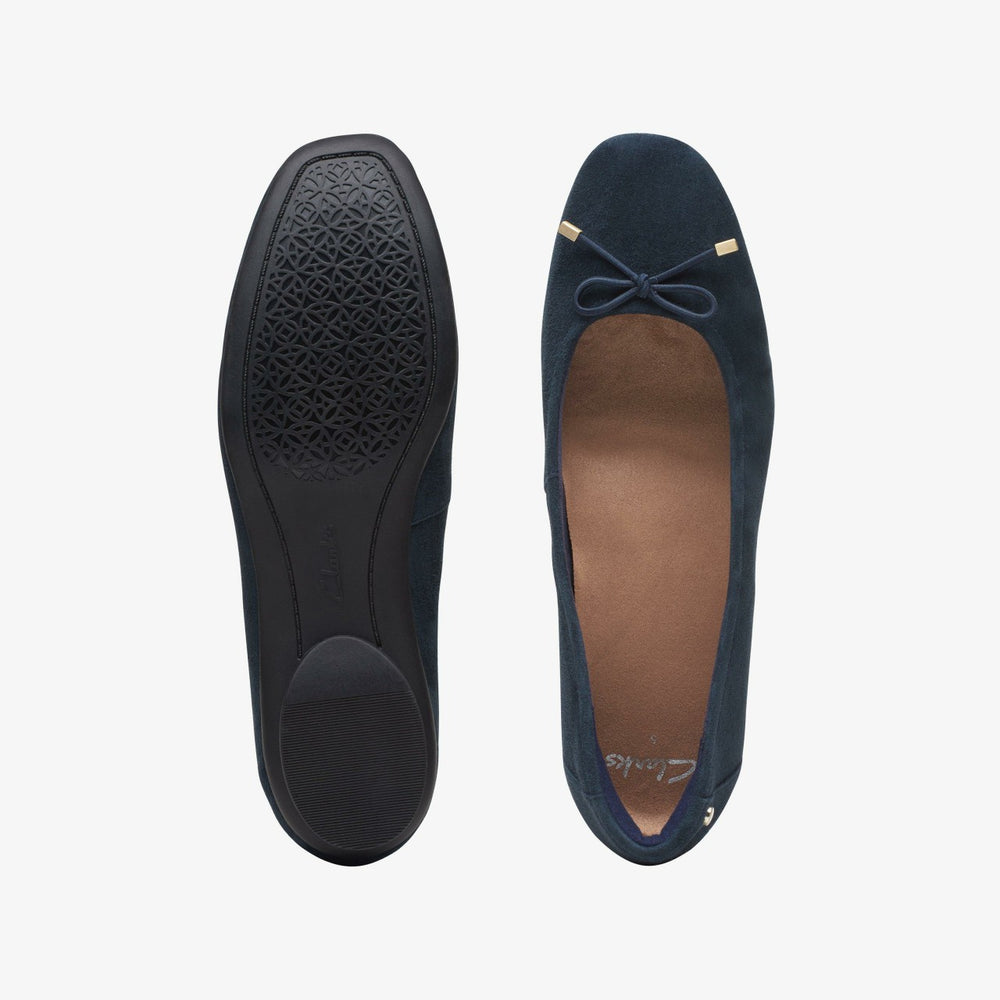 Candra Light Navy Suede | Clarks For Sale