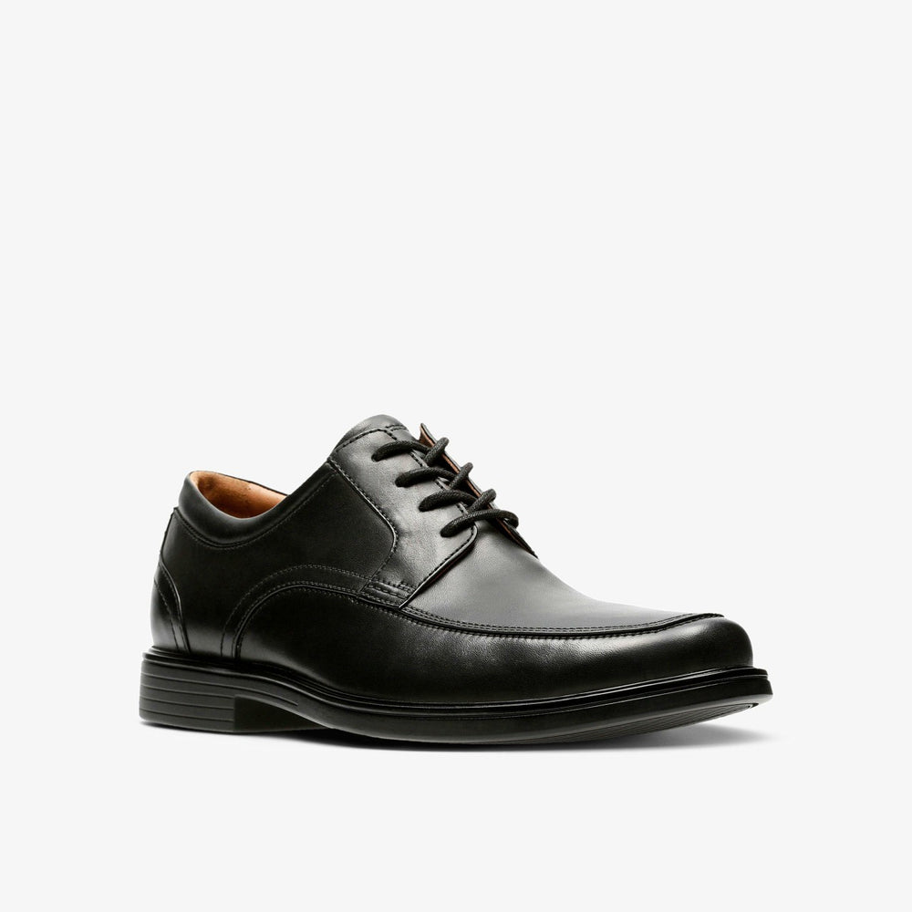 Un Aldric Park Black Leather | Clarks Onsale
