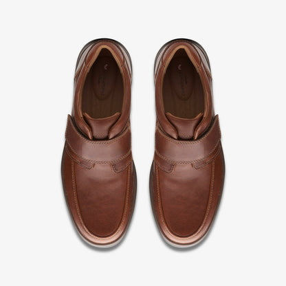 Un Abode Strap Loafer Dark Tan Leather | Clarks Discount