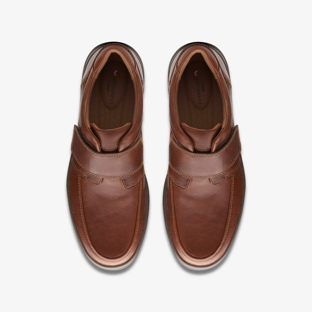 Un Abode Strap Loafer Dark Tan Leather | Clarks Discount