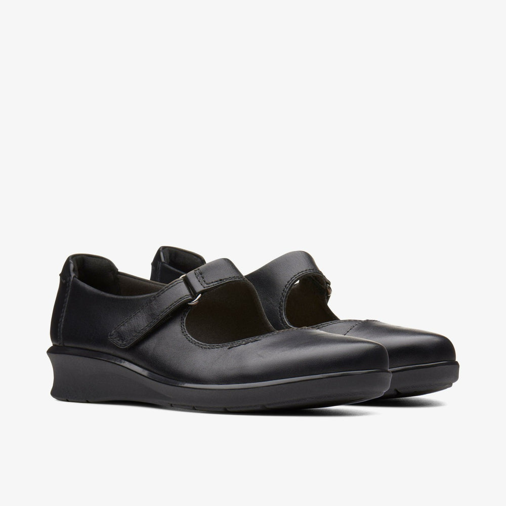 Hope Henley Black Leather | Clarks US