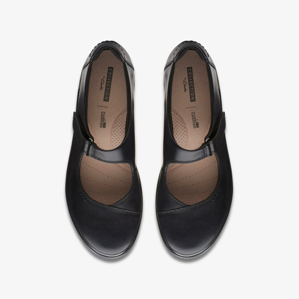 Hope Henley Black Leather | Clarks US