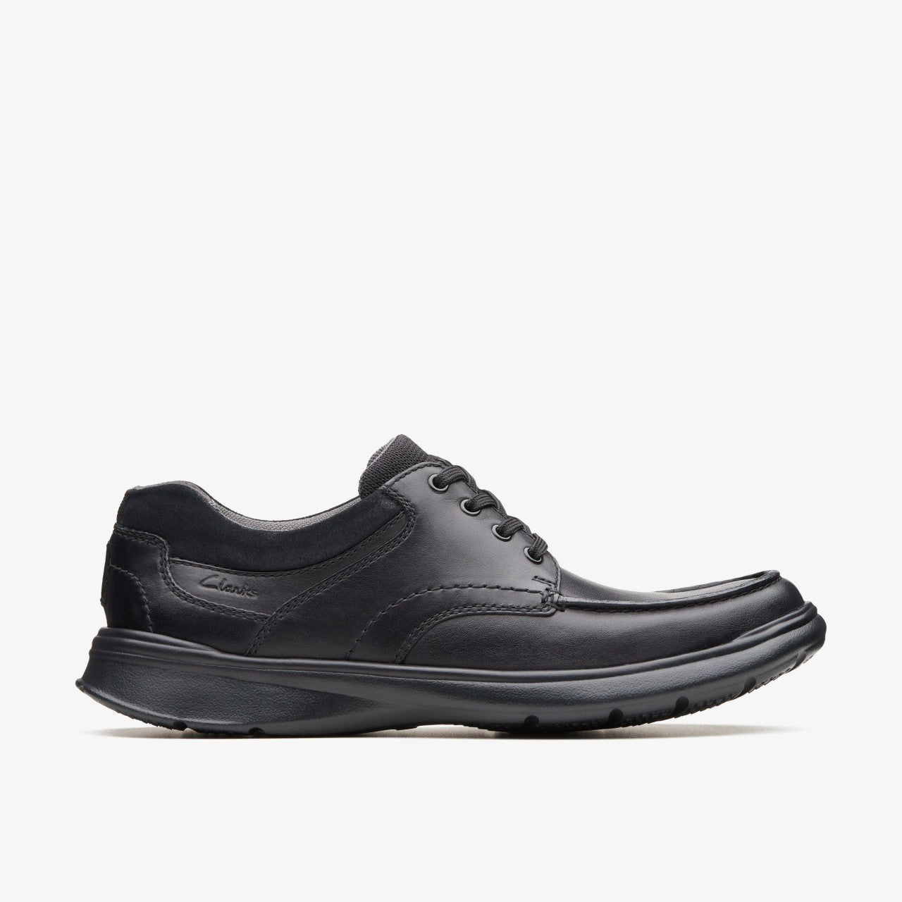 Cotrell Edge Black Smooth Leather | Clarks For Sale
