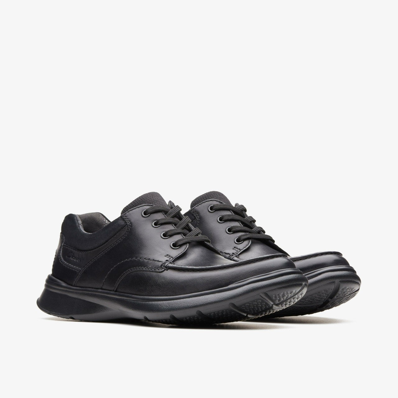 Cotrell Edge Black Smooth Leather | Clarks For Sale
