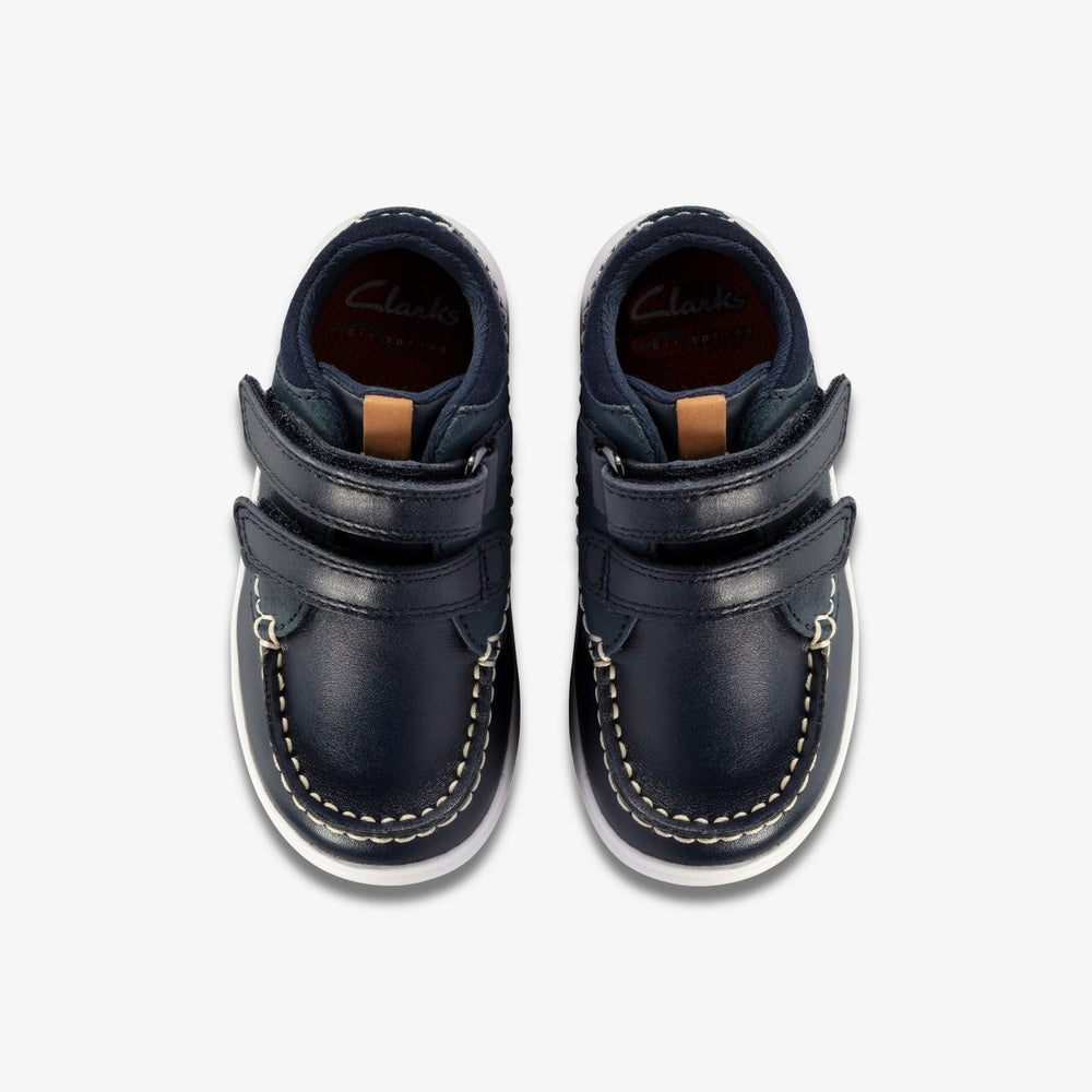 Crest Tuktu Toddler Navy Leather | Clarks Onsale
