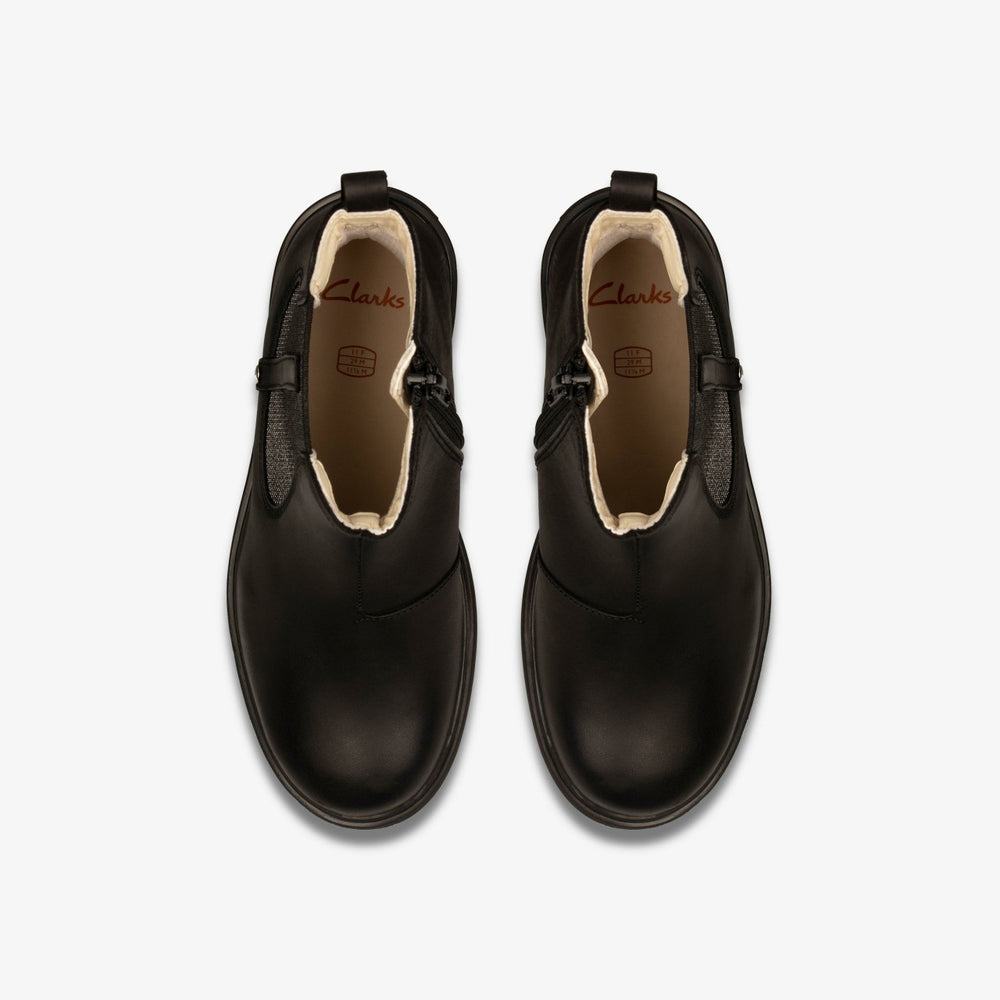 Astrol Orin Kid Black Leather | Clarks Discount