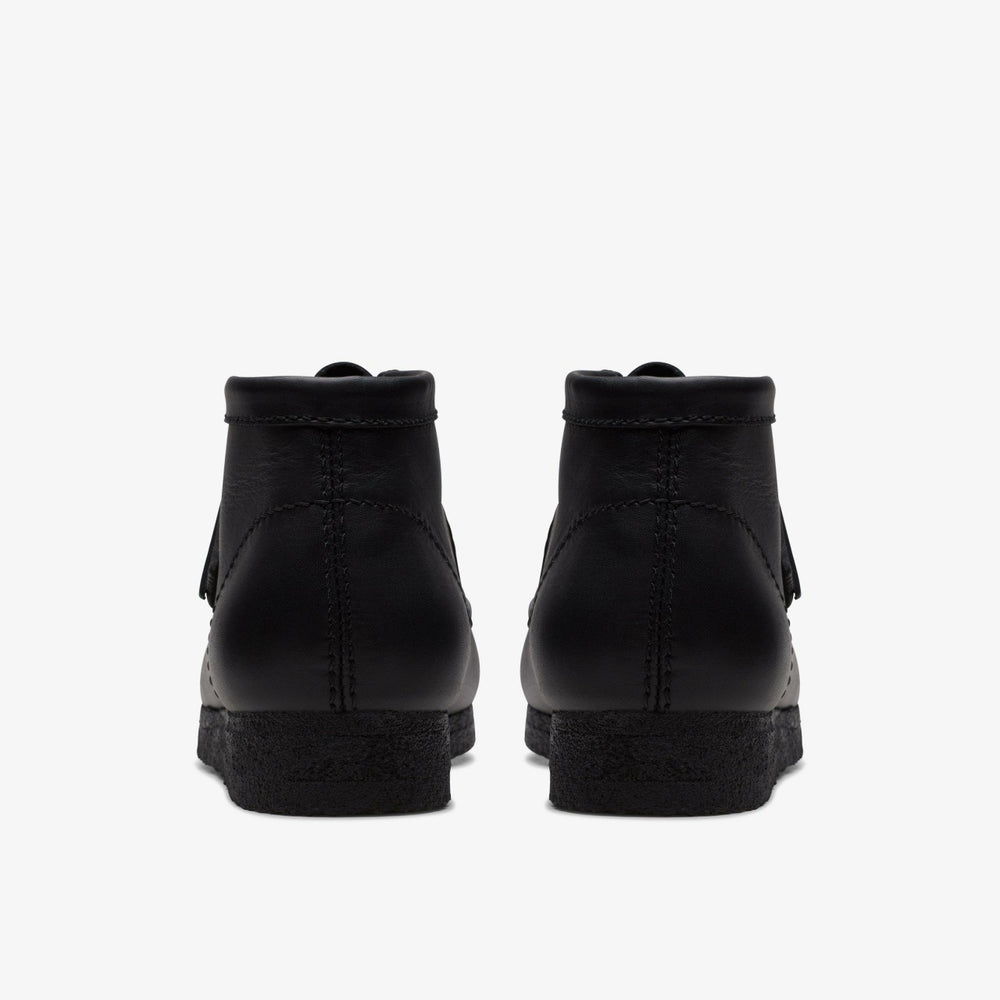 Wallabee Boot Black Leather | Clarks US