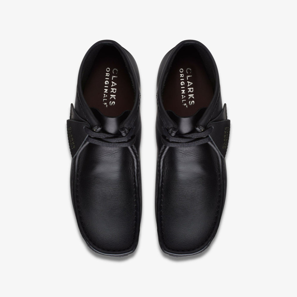 Wallabee Boot Black Leather | Clarks US