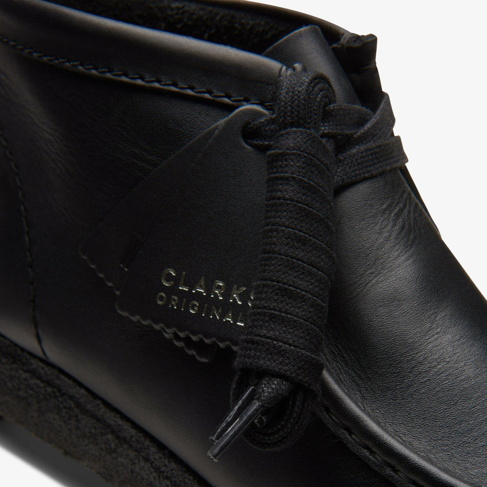 Wallabee Boot Black Leather | Clarks US