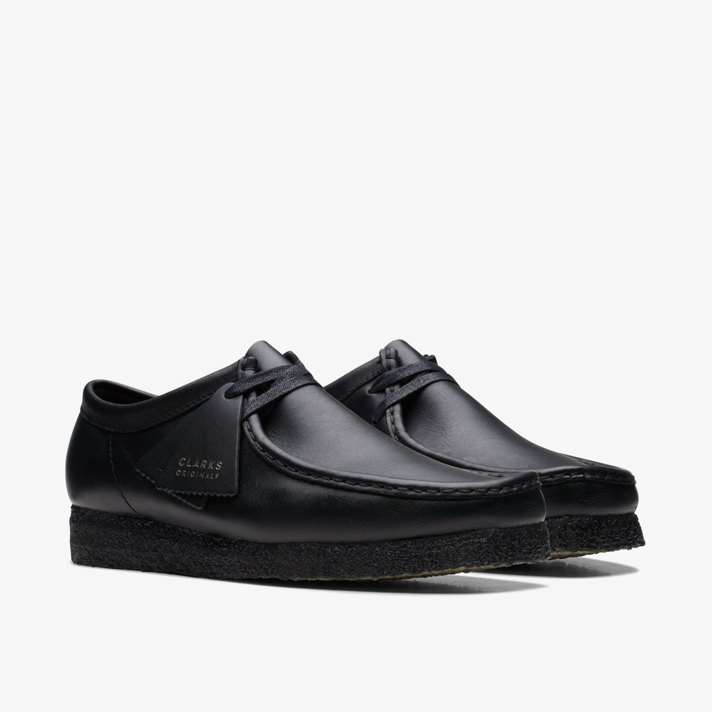 Wallabee Black Leather | Clarks Discount